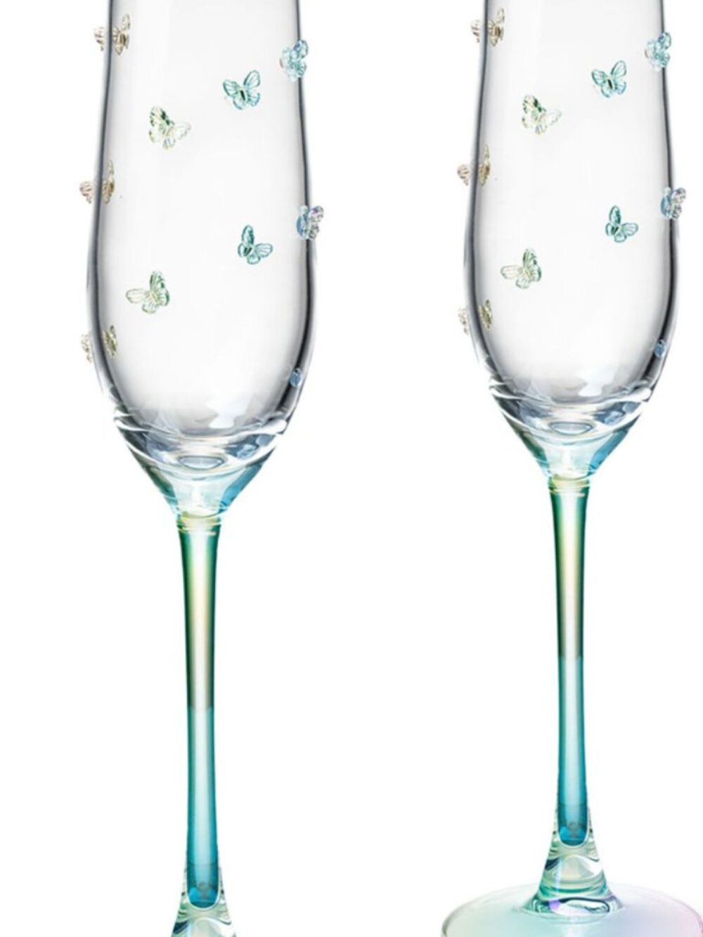 Godinger Champage Flutes - Picture 2 of 2